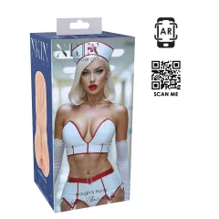   XKIN Tiffany Throatcheck - élethű műpunci maszturbátor (natúr)