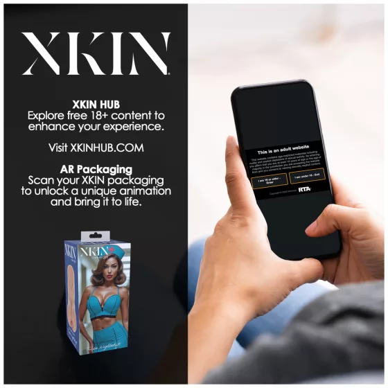 XKIN Naughty Nurse Trixie - élethű műpunci maszturbátor (natúr)