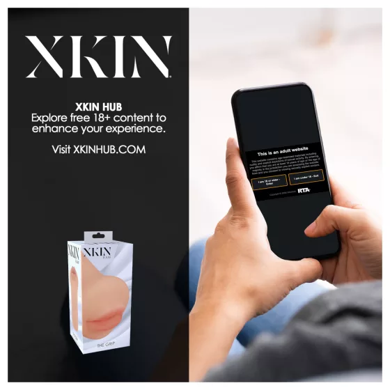 XKIN - élethű műszáj maszturbátor - S (natúr)