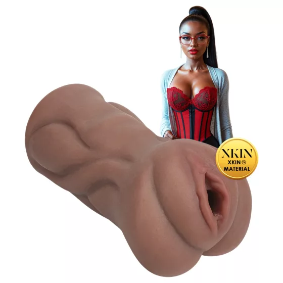 XKIN Librarian Paige - élethű műpunci maszturbátor (natúr)