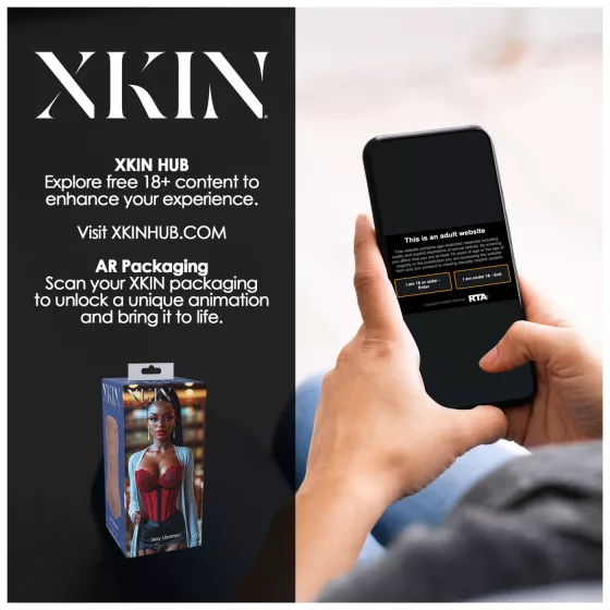 XKIN Librarian Paige - élethű műpunci maszturbátor (natúr)