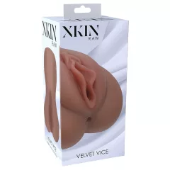   XKIN - élethű műpunci, maszturbátor férfiaknak - L (sötét testszínű)