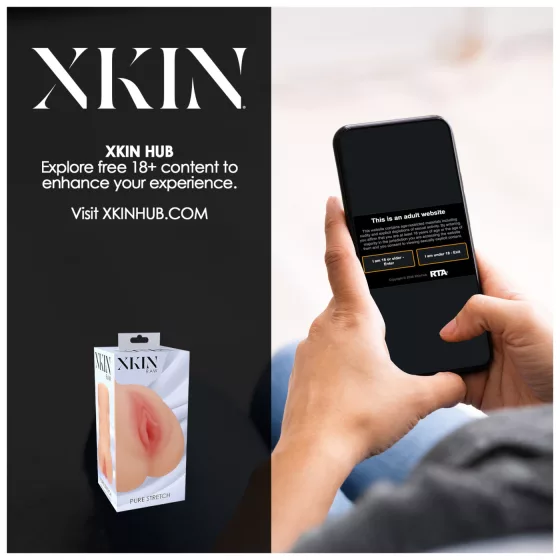 XKIN - realisztikus műpunci maszturbátor - L (natúr)