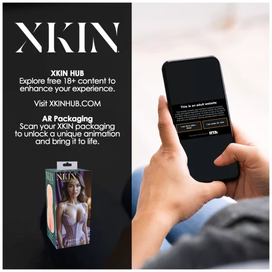 XKIN Sweet Delilah - élethű műpunci maszturbátor (natúr)