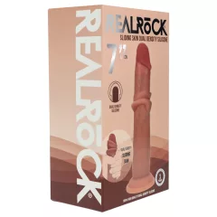   RealRock - dupla sűrűségű élethű dildó (napbarnított, 18,5 cm)