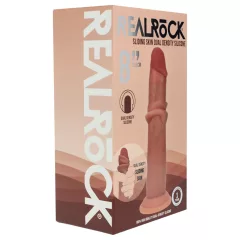   RealRock - dupla sűrűségű élethű dildó (napbarnított) - 20,5 cm