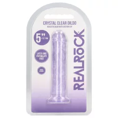 RealRock - élethű dildó tapadókoronggal (lila) - 12,7 cm