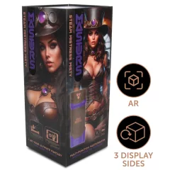   Masturs Misty - szívó-lüktető-rezgő AR maszturbátor (lila)