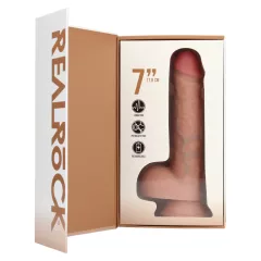   RealRock - natúr élethű, tapadókorongos vibrátor (18 cm)