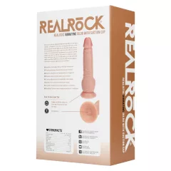   RealRock - natúr élethű, tapadókorongos vibrátor (18 cm)