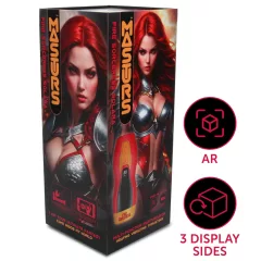   Masturs Solara - melegítő fel-le mozgó AR maszturbátor (piros)