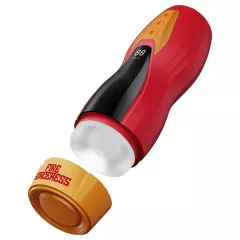   Masturs Solara - melegítő fel-le mozgó AR maszturbátor (piros)