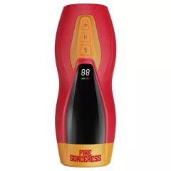   Masturs Solara - melegítő fel-le mozgó AR maszturbátor (piros)