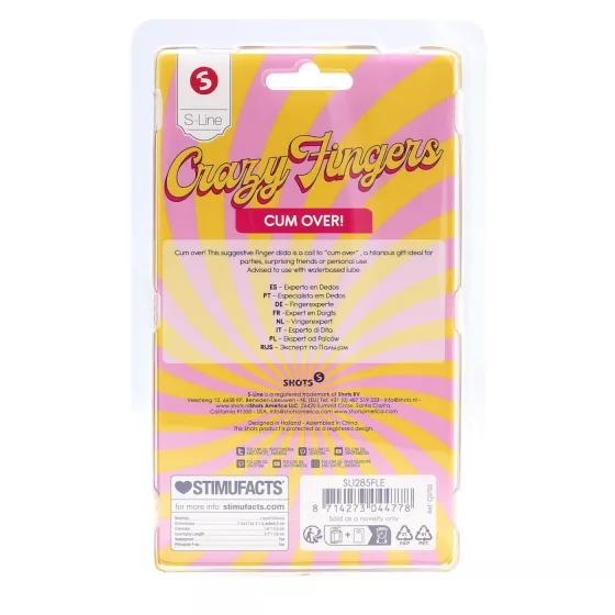 S-Line - kétujjas dildó (natúr)