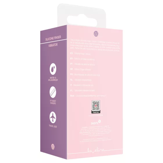 Loveline - bordázott ujjvibrátor (pink)