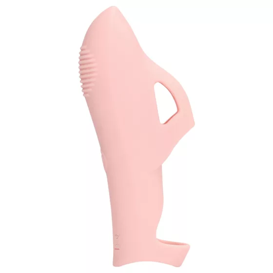 Loveline - bordázott ujjvibrátor (pink)
