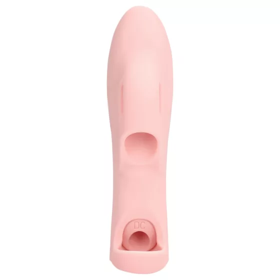 Loveline - bordázott ujjvibrátor (pink)