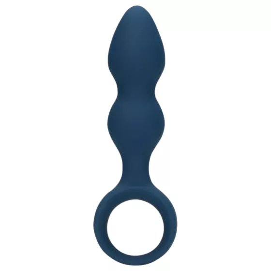 Loveline - fogógyűrűs anál plug - kicsi (kék)