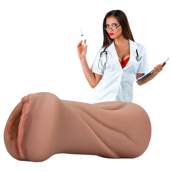 S-Line Nurse - élethű műpunci, maszturbátor férfiaknak (napbarnított)