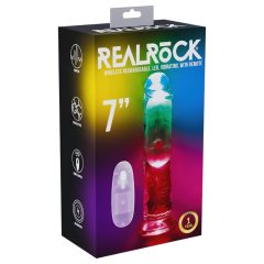 REALROCK - LED-es vibrátor - 15cm