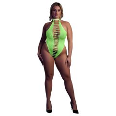 Ouch! - foszforeszkáló nyitott body (neon zöld)