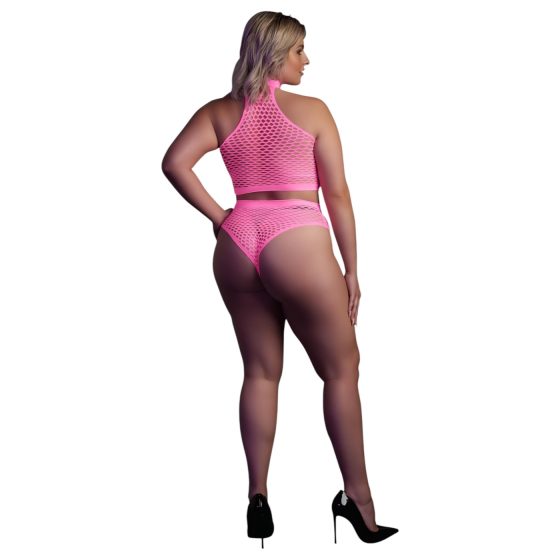 Ouch! - foszforeszkáló fehérnemű szett (pink)