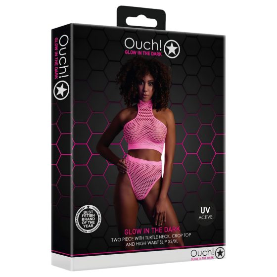 Ouch! - foszforeszkáló fehérnemű szett (pink)