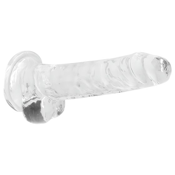 REALROCK - átlátszó élethű dildó - átlátszó (17cm)