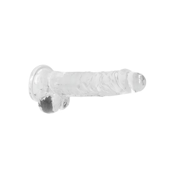 REALROCK - átlátszó élethű dildó - átlátszó (19cm)