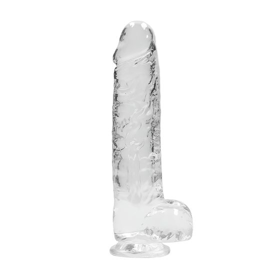 REALROCK - átlátszó élethű dildó - átlátszó (22cm)
