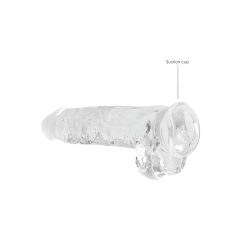 REALROCK - átlátszó élethű dildó - átlátszó (22cm)