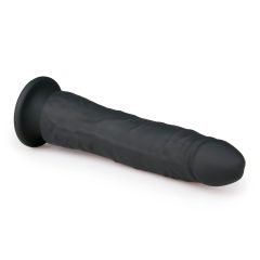   Easytoys - tapadókorongos 100% szilikon dildó (21cm) - fekete