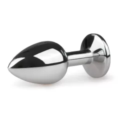 EasyToys - fém anál plug (ezüst-fehér)