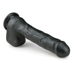   Easytoys - tapadókorongos, herés nagy dildó (29,5cm) - fekete