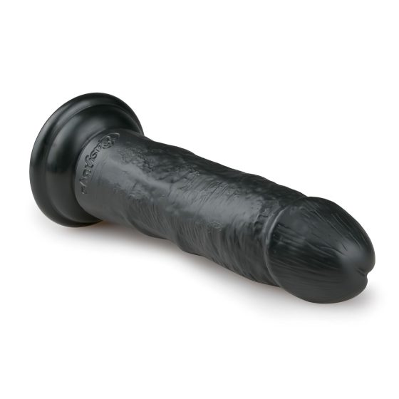Easytoys - tapadókorongos élethű dildó (15,5cm) - fekete