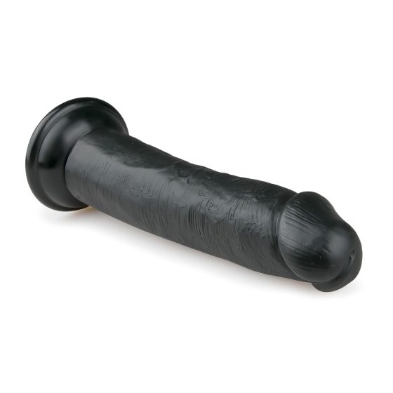 Easytoys - tapadókorongos élethű dildó (20,5cm) - fekete