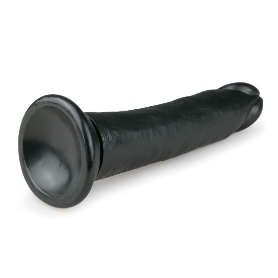 Easytoys - tapadókorongos élethű dildó (20,5cm) - fekete