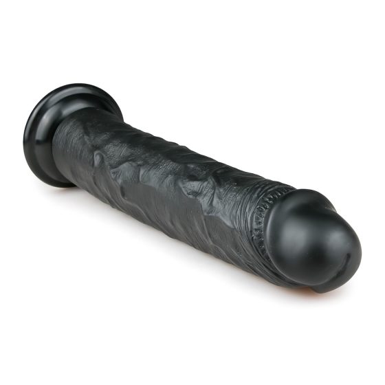 Easytoys - tapadókorongos extra nagy dildó (28,5cm) - fekete