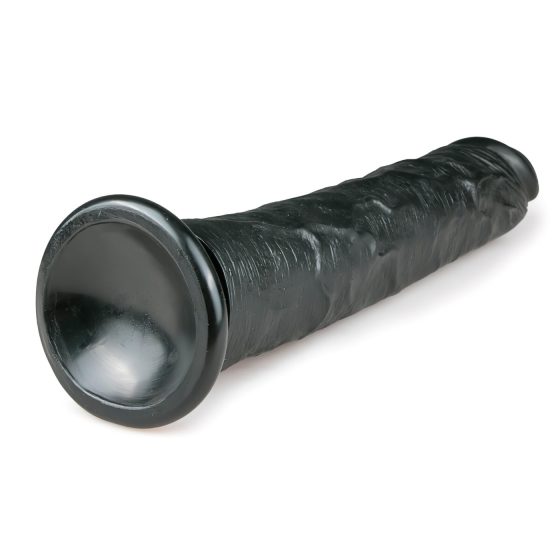 Easytoys - tapadókorongos extra nagy dildó (28,5cm) - fekete