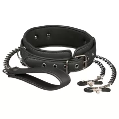   EasyToys - bimbócsipesz, nyakörv és póráz bondage szett (4 részes)