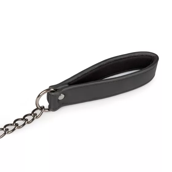 EasyToys - fétis nyakörv és póráz, bondage szett (fekete)