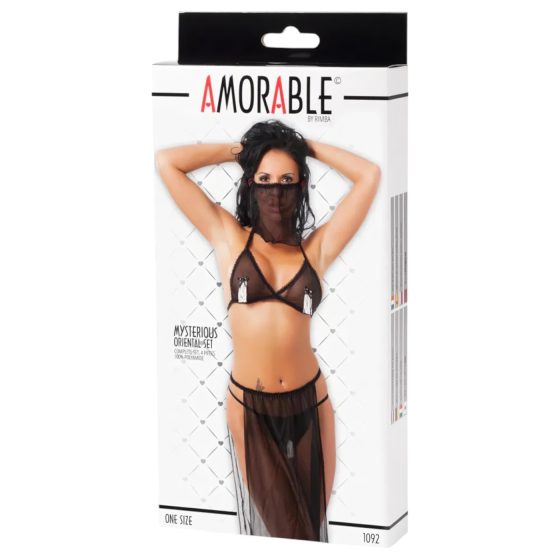Amorable - hastáncos jelmez - (fekete) - S-L