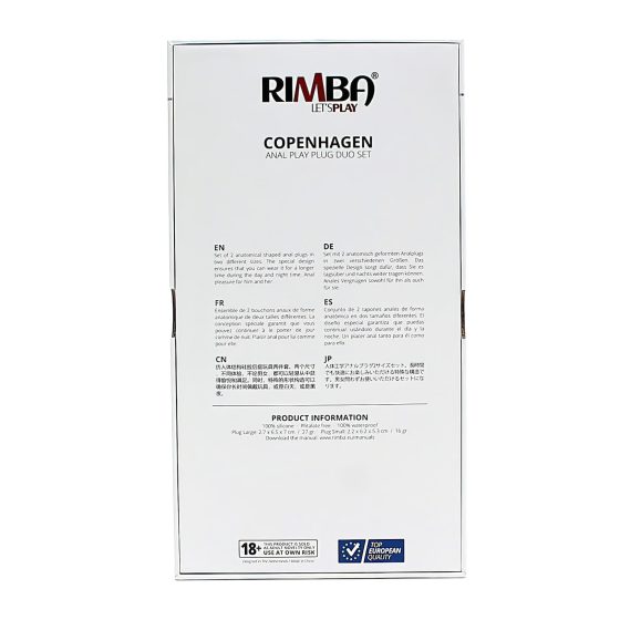 Rimba Copenhagen - anál plug szett - lila (2db)