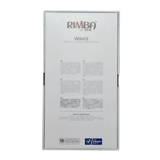 Rimba Venice - hordható akkus, rádiós vibrotojás (lila)