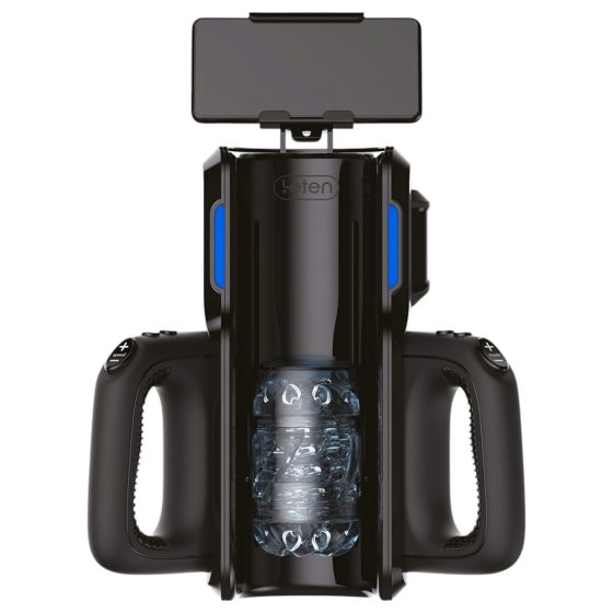 LETEN SM 500 - fel-le mozgó maszturbátor telefon tartóval (fekete)