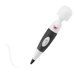 Pixey - vezetékes wand masszírozó vibrátor (fekete)