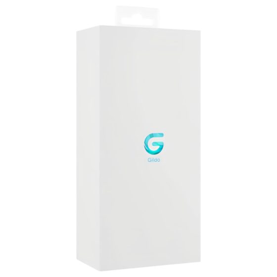 Gildo Glass No. 5 - spirál üveg dildó (átlátszó-kék)