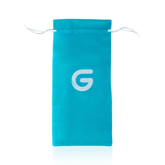 Gildo Glass No. 5 - spirál üveg dildó (átlátszó-kék)