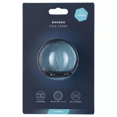 Boners Cock Straps L - állítható péniszgyűrű (szürke)