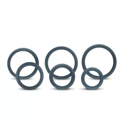 Boners - szilikon péniszgyűrű szett - 6 db (szürke)
